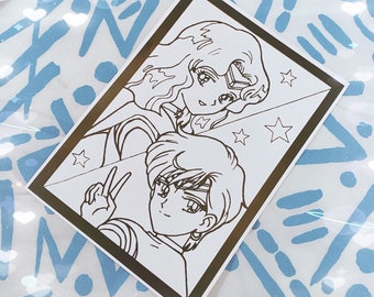 Sailor U & Sailor N matte black decal