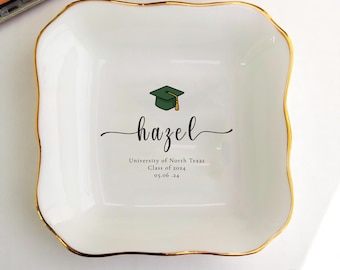 Special Ring Dish for Friend, Graduation Jewelry Dish Gift, Graduation Gift, College, University School Graduation Gift Ideas, Class Of 2025