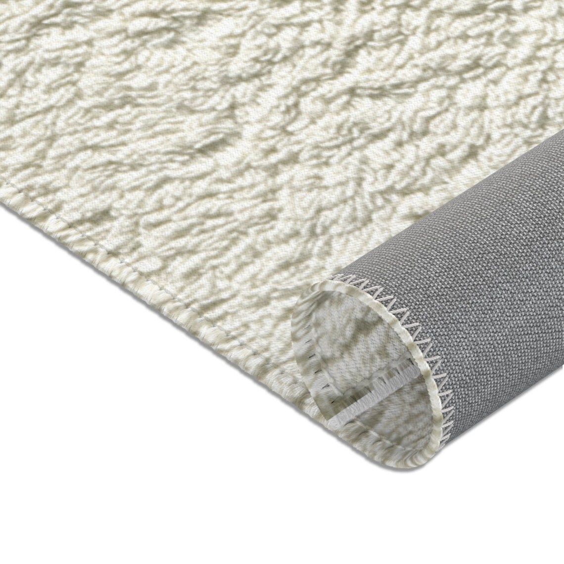 Nonslip Backing Grey Area Rug Etsy