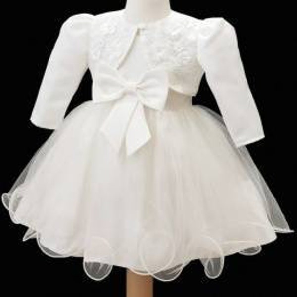 Girls beautiful christening  dress with   belero