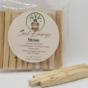 Palo Santo 10 Sticks from Ecuador - Soul Energy.
