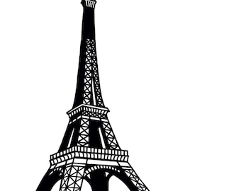 Eiffelturm Paris Parisienne Liebe PNG SVG Cricut Silhouette-Datei