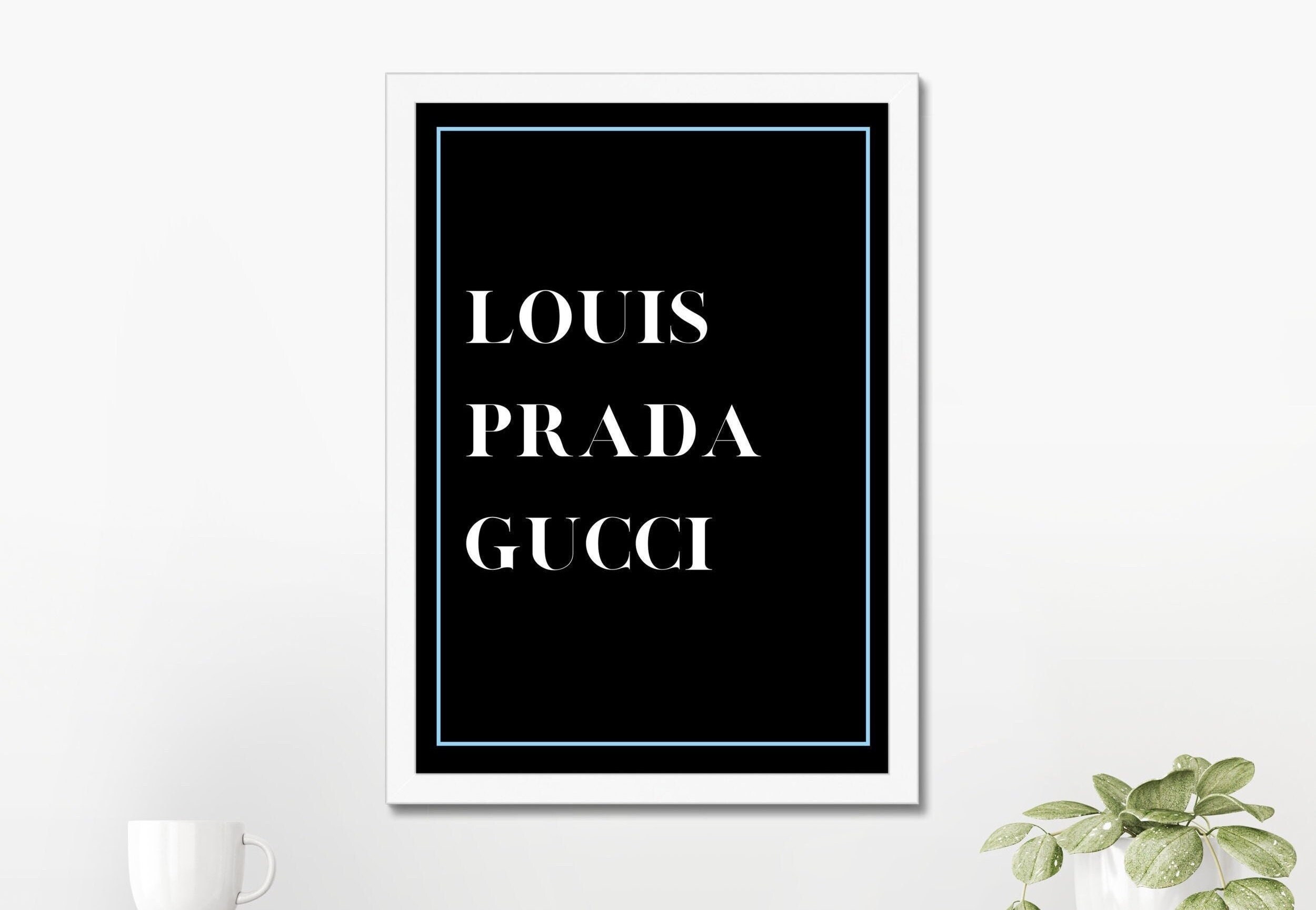 Louis Prada Gucci Fashion Print Luxury Design Wall Art -  Norway