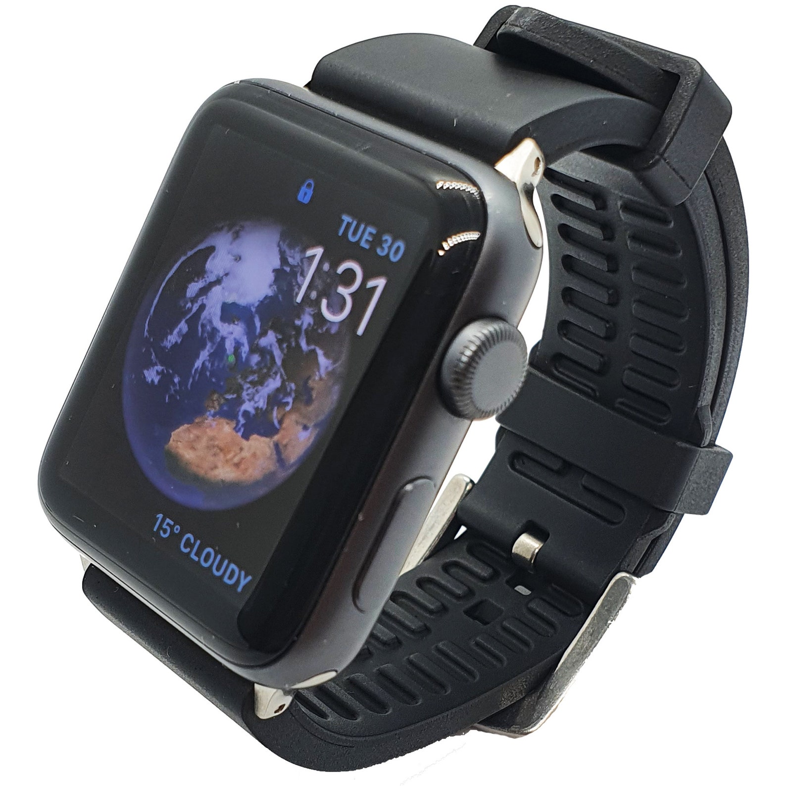 Max FKM Rubber Apple Watch Strap Replacement Band 38mm 40mm 41mm 42mm 44mm 45mm 49mm Iwatch