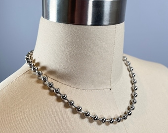 Medium 6mm ball chain stainless steel necklace / choker, 14" 16" 18" 20" 24" 30" 36" or custom size, aesthetic, 90's, Cute, Retro, Alt