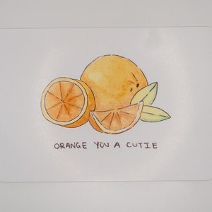 Laranja, você é uma gracinha - Impressão artística