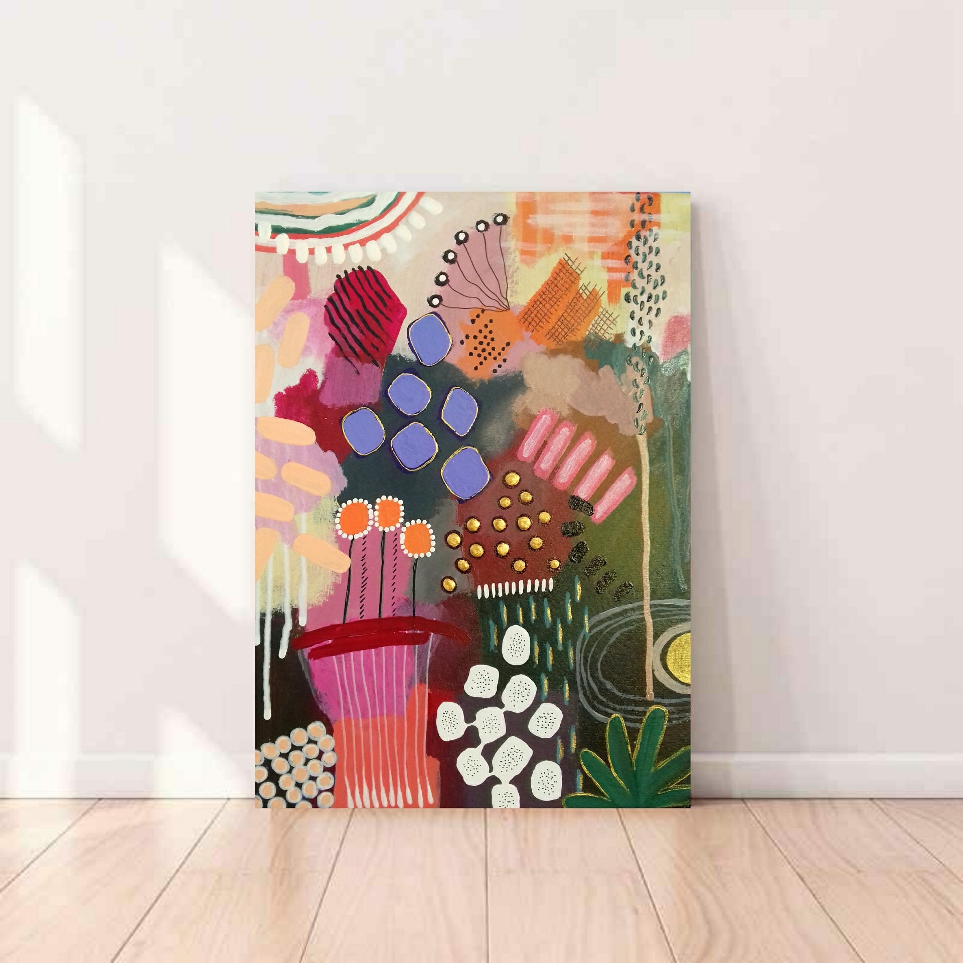 Conceptual art Original inspiring painting trendy | Etsy 