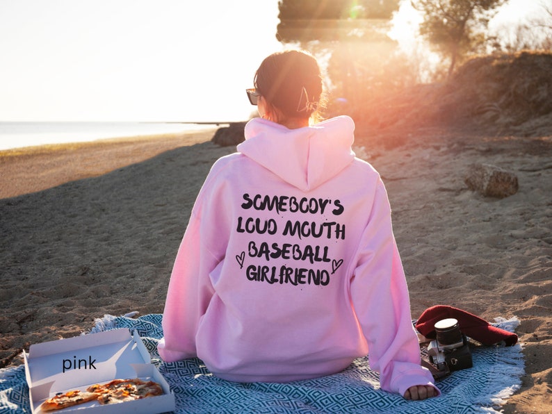 Somebody's Loud Mouth Baseball Girlfriend Hoodie Baseball Etsy