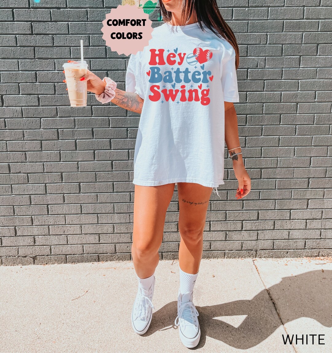 Baseball Girlfriend Shirt, Baseball Tshirt, Hey Batter Swing Tee