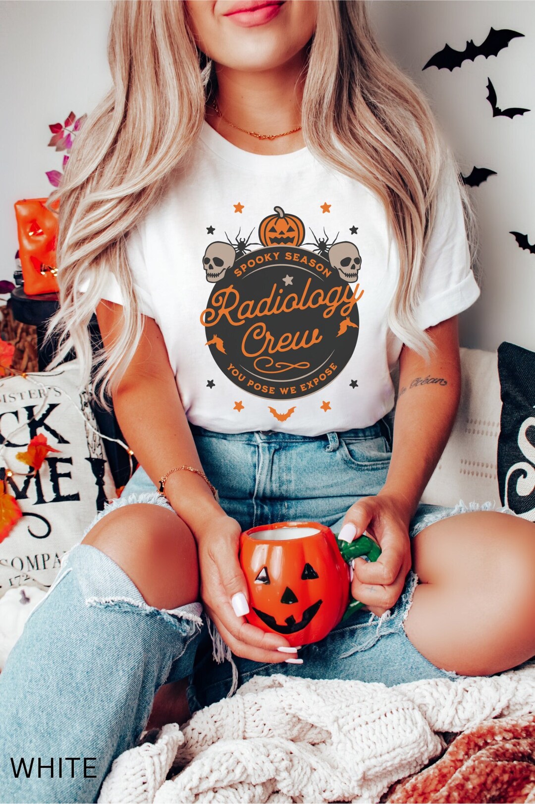 Radiology Shirt Halloween Radiology Tshirt Fall Xray Tech Tee Spooky