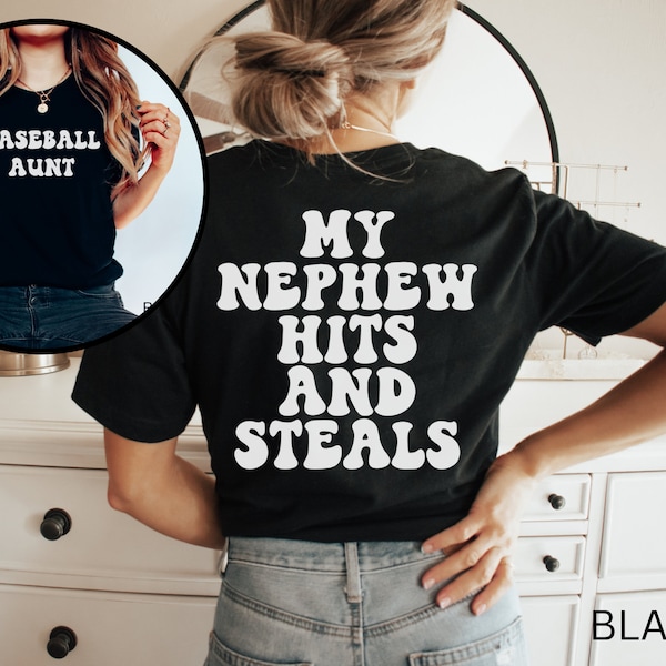 Baseball Aunt Tshirt Aunt Baseball Shirt Gift For Baseball Game Day Shirt Retro Baseball Shirt Ballpark Shirt Catcher's Aunt Baseball Nephew