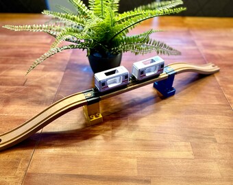 Duplo-Adapter Brücke für Holz Eisenbahn kompatibel mit Brio, Ikea, Lidl (Spielzeug /Geschenk)