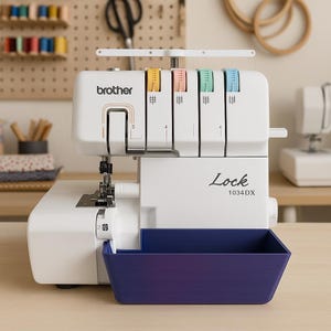 Réceptacle de récupération de fil pour surjeteuse Brother 1034DX Overlock / Coverlock