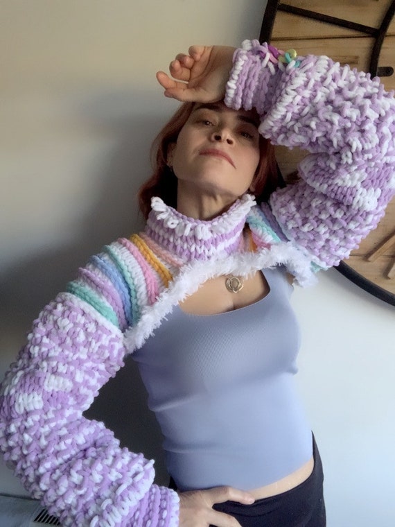 Queer Arm Warmer Sweater Bolero Sleeve Etsy