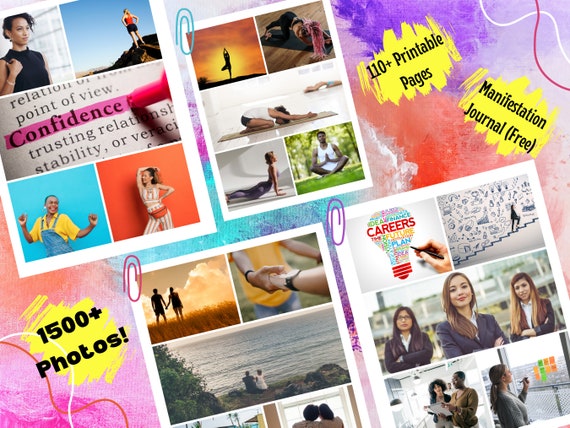 2024 Vision Board Clip Art Book For Teens: Create A Powerful Vision Board  From 500+ Inspiring Pictures, Qoutes And Words For More than 20 Life