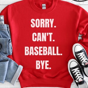 Przepraszam, nie mogę baseball bye design, baseball svg, sezon baseballowy, baseball mom, koszulka baseball mom, baseball mama, pobieranie cyfrowe, cricut
