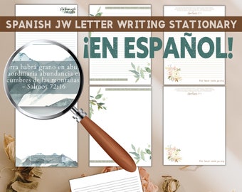 JW Spanish Letter Writing Paper | JW Printable Stationary | JW Ministry