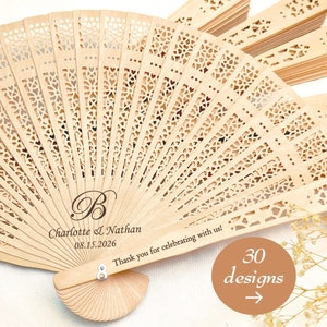 Personalized Wedding Fan/Custom Monogram Wedding Favors/Personalized Wooden Hand Fans/Rustic Wedding Ceremony Fans/Special Event Party Favor