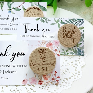 Custom Wine Bottle Stopper Wedding Favors/Engraved Cork Wine Stopper/Personalized Gift for Guests/Bridal Shower Gift/Bachelorette Favor