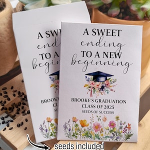 Custom Graduation Seed Packets/Graduation Party Favors/Blooming Future/Class of 2025/Senior 2025 Grad Party Favors/Seed Packet Favors