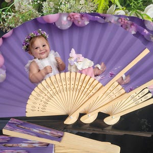 Personalized Folding Fan With Photo/Wedding Hand Fan/Birthday Fan/Graduation Fan/Folding Hand Fan with Logo or Photo/Birthday Party Gifts