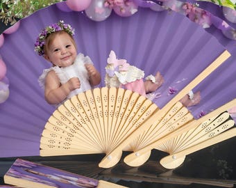 Personalized Folding Fan With Photo/Wedding Hand Fan/Birthday Fan/Graduation Fan/Folding Hand Fan with Logo or Photo/Birthday Party Gifts