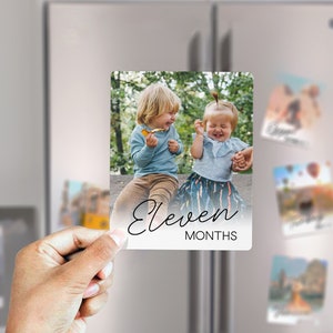 Personalized Baby Photo Magnet 1st Birthday Favors Personalized Magnet for Party Favor My First Birthday Fridge Magnets Baby Photo Ornament