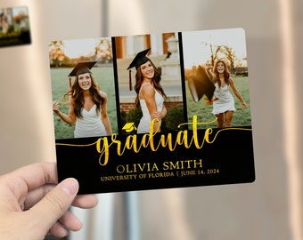 Graduation Photo Magnets/Graduation Magnet Favors/Graduation Party Favors/Graduation Save the Date Magnets/Custom Graduation Fridge Magnets