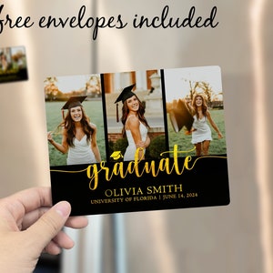 Graduation Photo Magnets/Graduation Magnet Favors/Graduation Party Favors/Graduation Save the Date Magnets/Custom Graduation Fridge Magnets