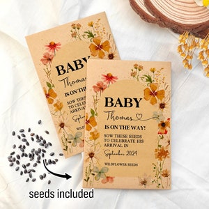 Baby Shower Seed Packets/Baby Shower Gift Favors/Baby in Bloom Favors/Baby in Bloom Seed Packet/Baby Shower Decoration Party Seeds Favors