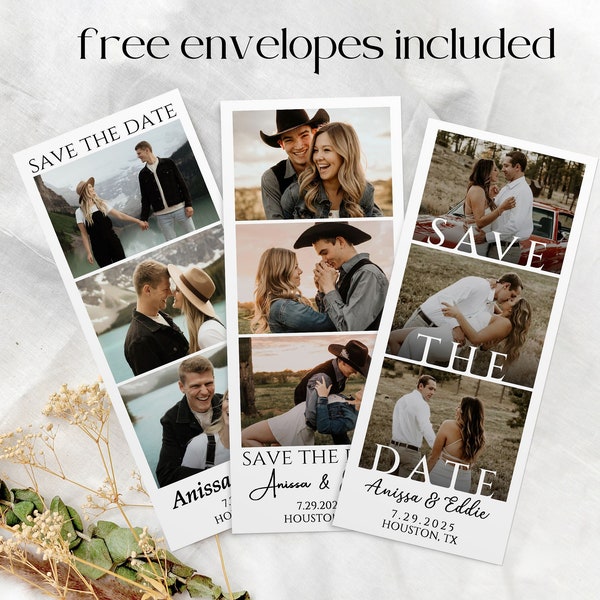 Magnetic Photo Booth Save the Dates Etsy