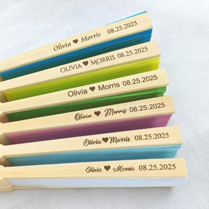 Wedding Paper Fans Rustic Favors Personalized Wedding Hand Fans Favors Summer Wedding Beach Gifts for Guests Custom Beach Wedding Favors