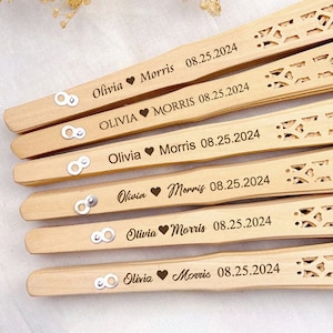 Wedding Rustic Sandalwood Fans Favors Personalized Hand Fans Bridal Bachelorette Party Favors Beach Gifts for Guests Beach Wedding Favors