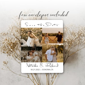 Photo Wedding Invitation Magnet Unique Save our Dates Personalized Wedding Magnets Wedding Invitation Card Save the Date Template with Photo