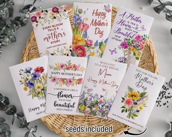 Bulk Mother's Day Favors Happy Mother’s Day Seeds Packets Favors for Mother's Day Church Gift Celebrate Mom Gifts
