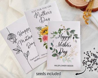 Mothers Day Plant Seed Gift Custom Wildflower Seed Packet for Mothers Day Gift Ideas Bulk Tea Party Favor Moms Blossoming Garden Seed Packet