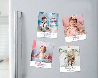 Personalized Birthday Magnets/Custom Magnet Birthday Favors/First Birthday Party Favor/Birthday Party Gift/Personalized Refrigerator Magnets