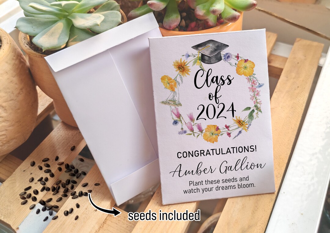 Grad Packet Graduation Blooming Future Seed Packets/graduation Party Favors for ...