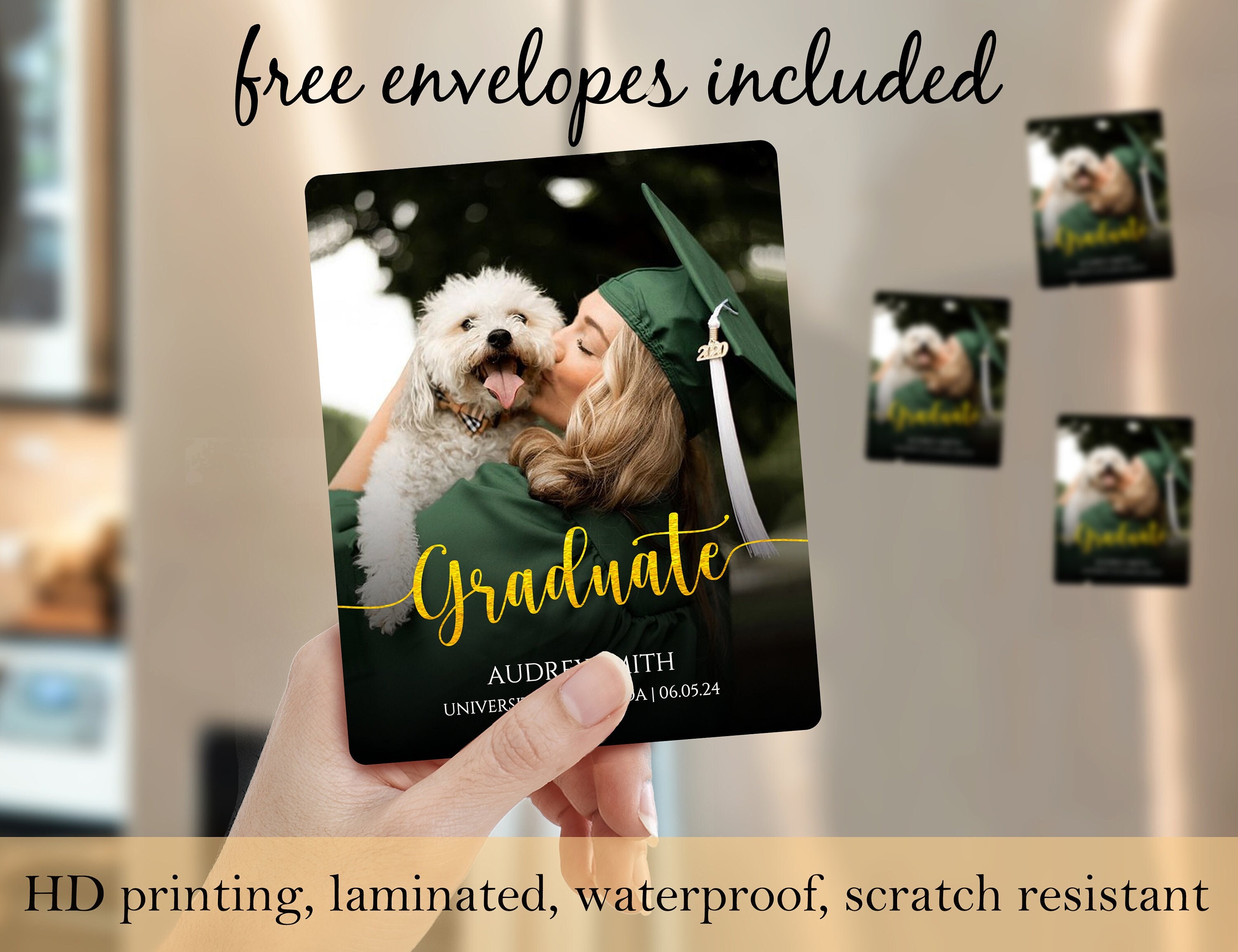 Graduation Magnets Photo/graduation Party Favors/graduation Magnet ...