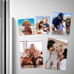 Fridge Magnets Photo Custom Magnets Photo Print Holiday Gift Picture  Personalized Magnets Gifts Photo Printing Gift for Mom Guest Gifts 