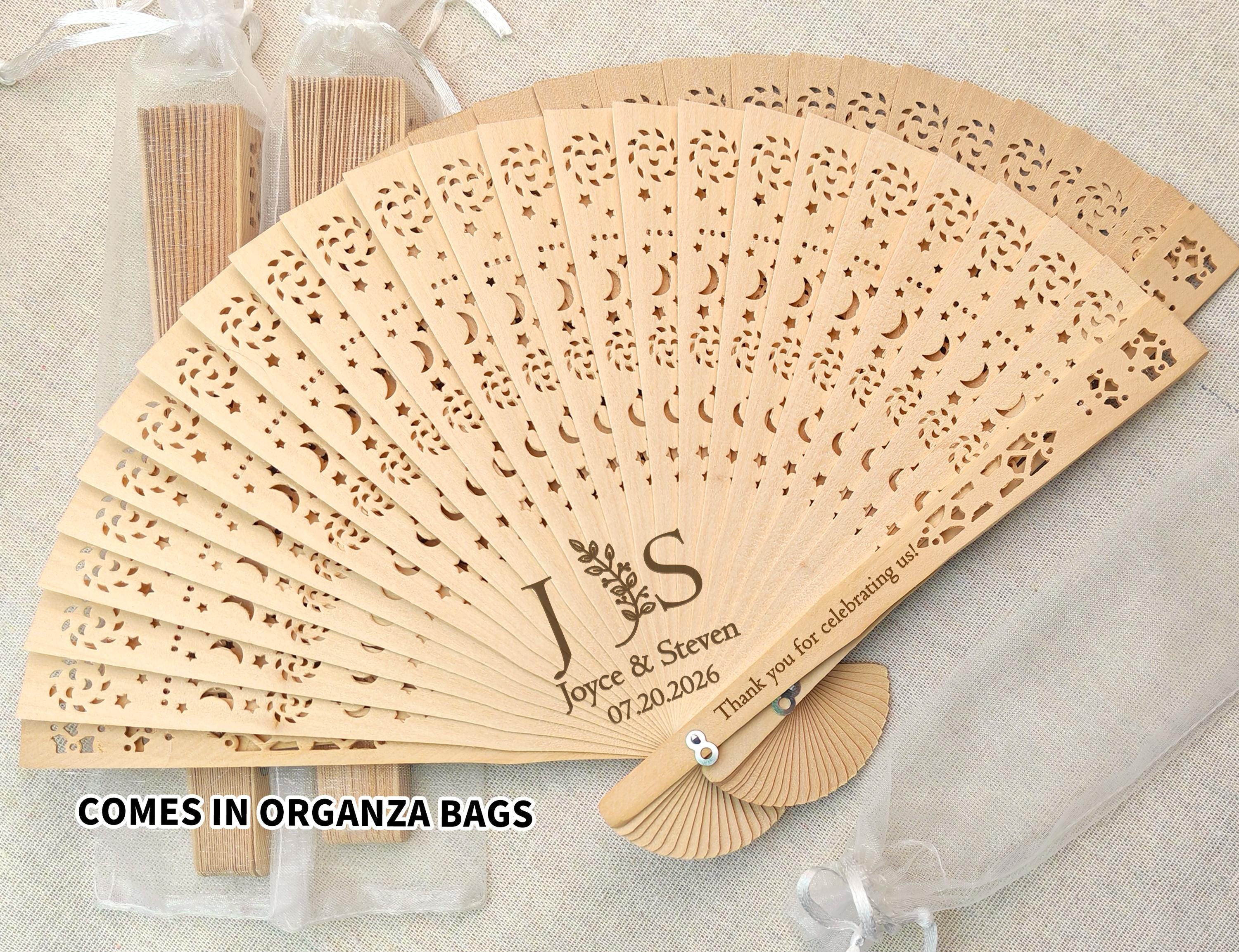 Bulk Wedding Fans/Ceremony Favor for Guest/Wedding Favors Fans/Rustic Fans/Unique Wedding Favor Ideas/Custom Hand Fans Wedding/Party Favors