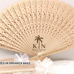 Personalized Wedding Fan For Guest/Custom Hand Fans Wedding/Bulk Wedding Ceremony Rustic Fan/Ceremony Favor for Guest/Custom Party Fans