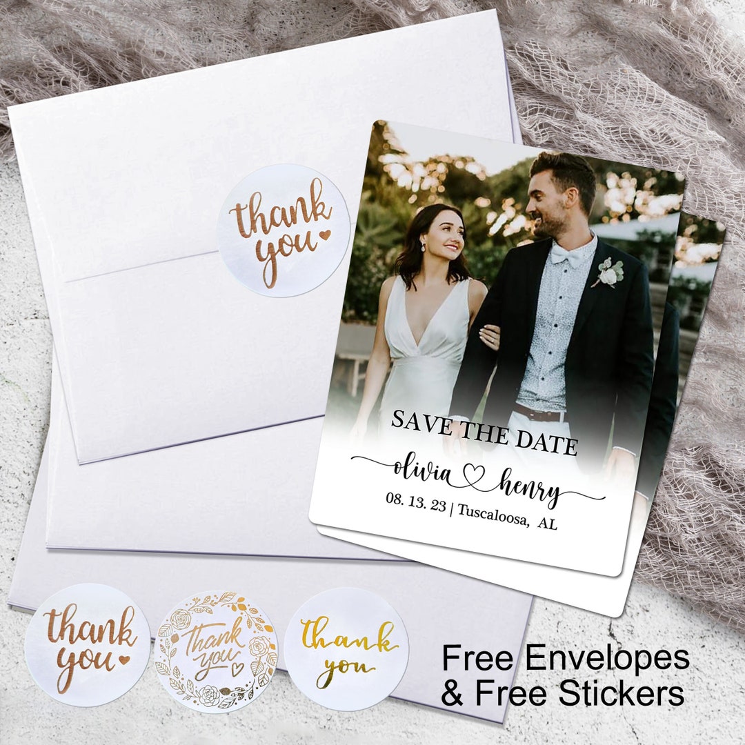 Magnet Invitations Save the Date Photo Magnets Personalized Wedding Photo Magnet ...