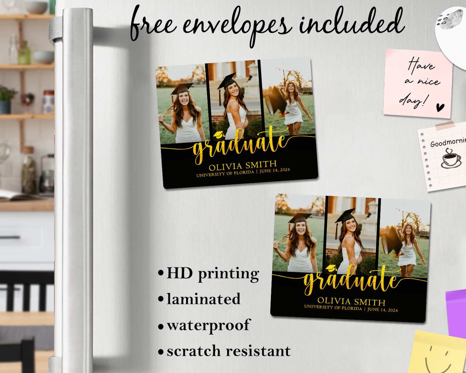 Graduation Photo Magnets/graduation Magnet Favors/graduation Party ...