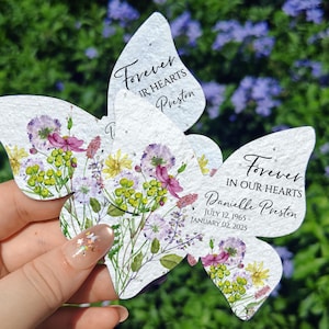 In Loving Memory Wildflower Seed Paper Cards – Custom Memorial Seed Cards Bulk