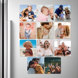 Photo Magnet Set Personalized Gift Photo Fridge Magnet Memorable Gift Polaroid Photo Print Refrigerator Magnet for Mom Photo Gift for Friend