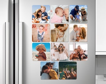 Photo Magnet Set Personalized Gift Photo Fridge Magnet Memorable Gift Polaroid Photo Print Refrigerator Magnet for Mom Photo Gift for Friend