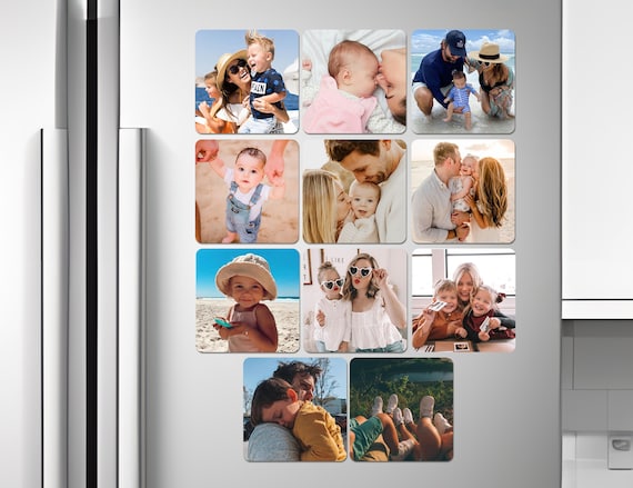 Custom 3x5 Picture Magnets - 4 Pack | Personalize With Your Own Photos For Fridge, Locker, Whiteboard - View #7