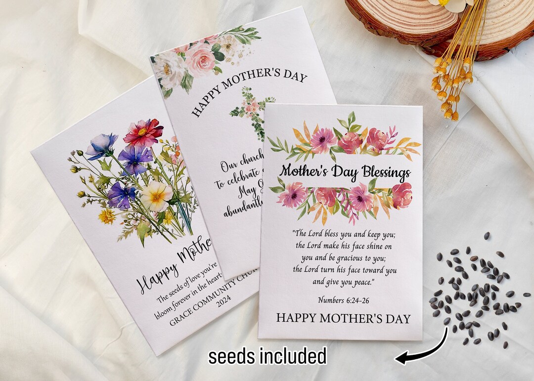 Bible Verse Seed Packets in Bulk Mother's Day Gifts for Church ...