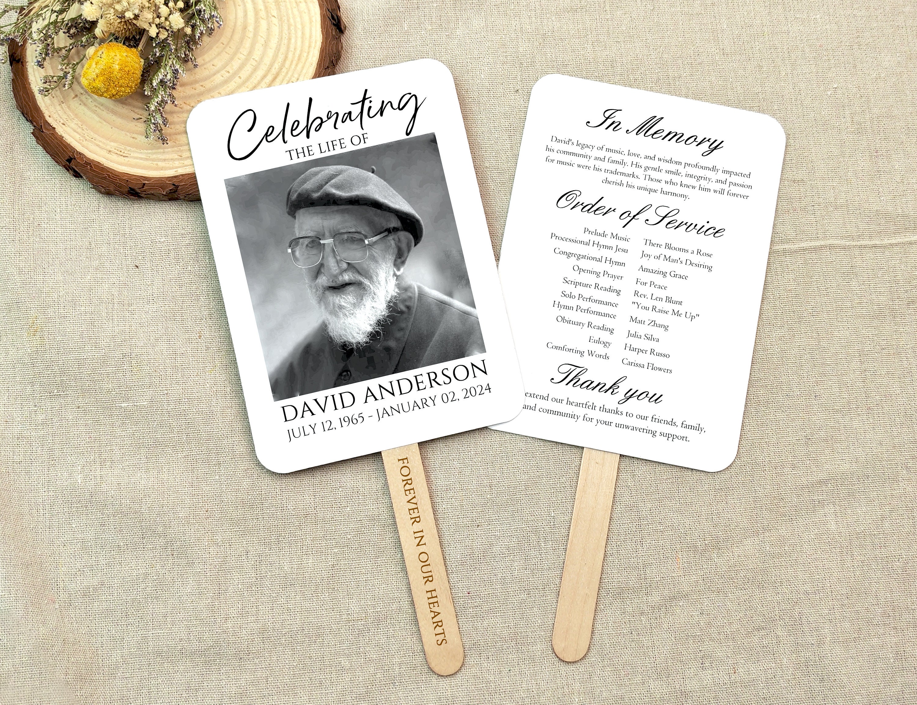 Custom Printed Photo Fans/personalize With Your Logo or Design/custom ...